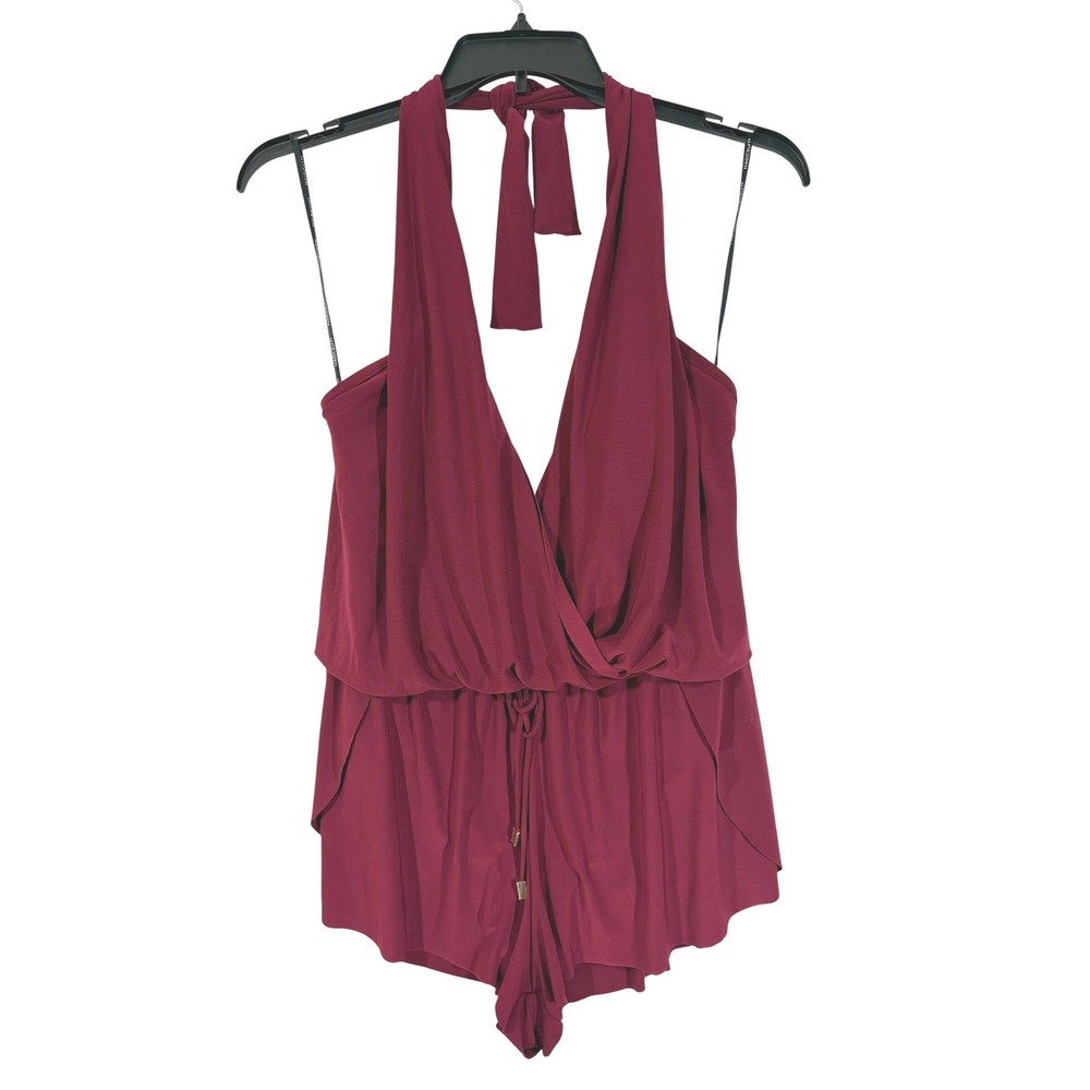 Magicsuit Miraclesuit Bianca Burgundy Halter Romper Swimsuit Slimming Control 14 - Picture 3 of 7